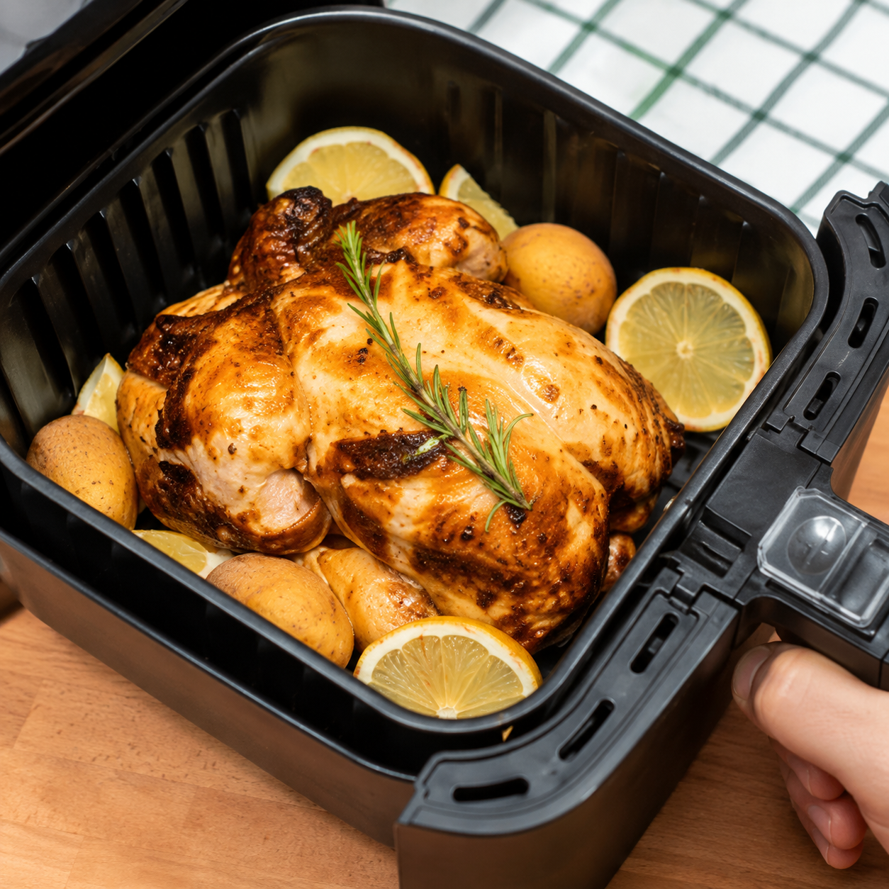 Pollo con limón y papas